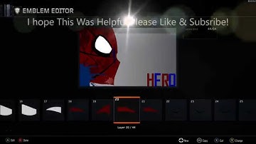 Black Ops 3 Emblem Head Shaped Speed Tutorial!/ Spider-man Themed
