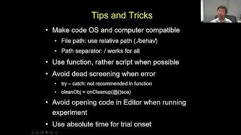 Matlab in neuroimaging (2/3): Psychtoolbox (Dr. Xiangrui Li)