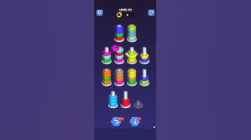 Nut Sort Gameplay - Level 157| Sorting Puzzle Challenge #androidgaming #gamingcommunity #nutsort