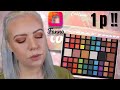 1p EYESHADOW PALETTE Review! Fanno Shop App Cali Glam Color Collection | Clare Walch