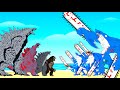 Evolution Of GODZILLA, KONG, SHIN vs Evolution Of CHAINSAW SHARKZILLA: Who Is The Strongest Monster?