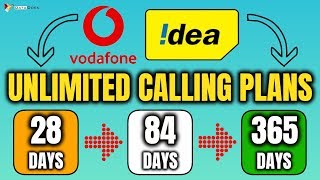 Unlimited Calling Plans for Vodafone And Idea Users with Unlimited Data & 365 Days Validity