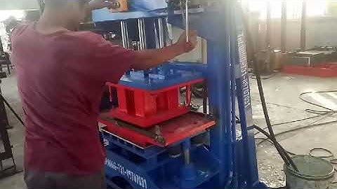 Hydraulic machine QTY2-20 test before delivery