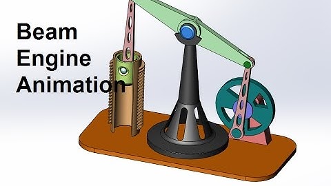Animation of beam engine mechanism