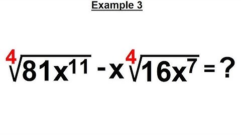 Algebra - Ch. 21: Addition and  Subtraction of Radical Expressions (10 of 11) Example 3