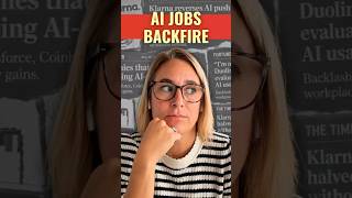When AI replaces workers, watch what actually happens #ai #jobs #reality