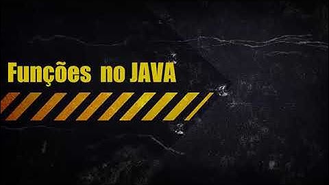 Básico sobre criação de Funções  em Java