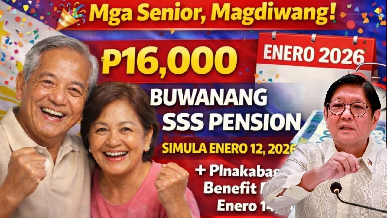 Mga Senior, Magdiwang! ₱16,000 Buwanang SSS Pension + Pinakabagong Benefit Boost sa Enero 14, 2026!