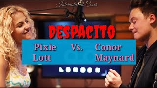Despacito (MASHUP) - Conor Maynard SING OFF vs Pixie Lott (Lyrics)