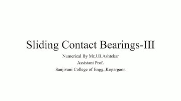 Second numerical on hydrodynamic journal bearing