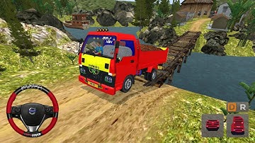 Mahindra Tipper Lorry Mod For Bussid - Offroad Map In Bus simulator Indonesia - Android Gameplay 