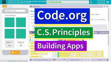 Building an App: Color Sleuth Lesson 10.11 Tutorial with Answers Code.org CS Principles