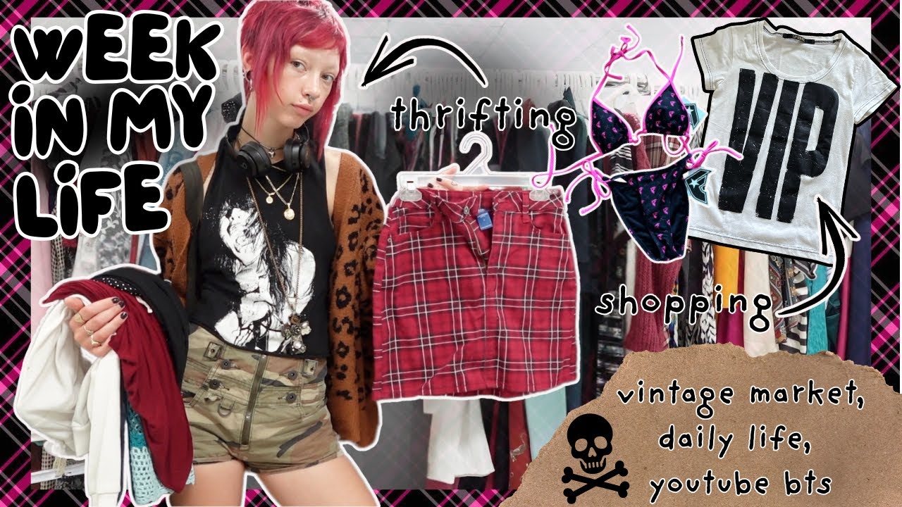 WEEK IN MY LIFE| thrifting, vintage markets, summer activities, daily life