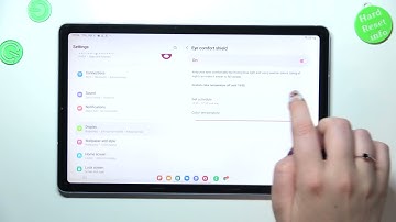 How to Enable Eye Comfort Mode in SAMSUNG Tab S6 Lite 2022 - Night Light