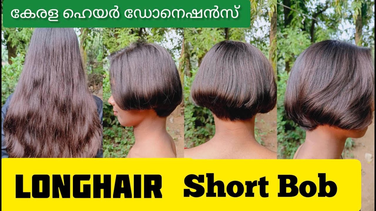 longhair to Short Bob for Donation I Hair Bank I Kerala Hair Donation