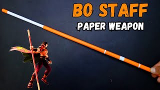 CREATE A PAPER BO STAFF / A VERSATILE TOOL FOR GAMING AND COSPLAY.