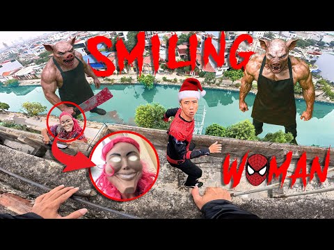 ESCAPING SMILING WOMAN 60 0 Parkour Pov Horror Film By B2F Viet Nam