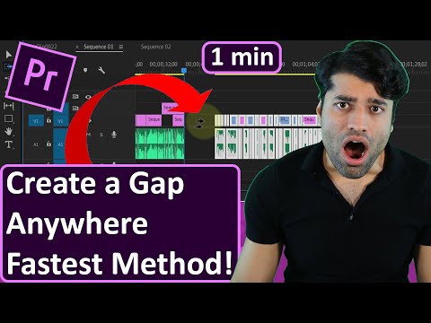 How to create a gap in Premiere Pro