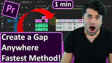 How to create a gap in Premiere Pro
