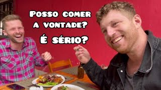 GRINGOS PROVANDO RESTAURANTE BRASILEIRO SELF-SERVICE (hoje é feijoada)