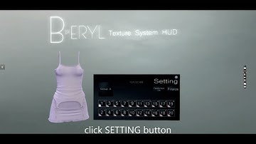 BERYL Texture System Tool for Second Life Creators - Part 2 Setting up the HUD USER