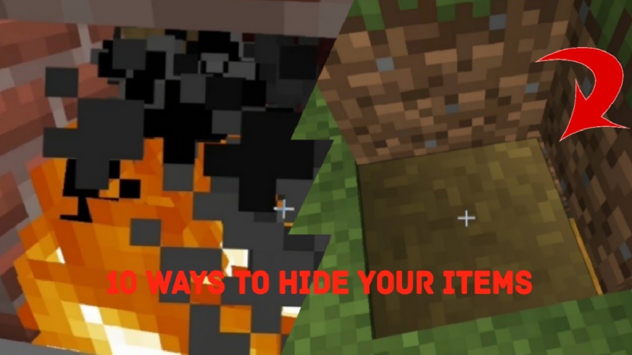 Minecraft Valuables 10 Genius Ways To HIDE Your Minecraft Valuables - YouTube