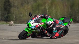 Trénink precizní techniky jízdy na motorce