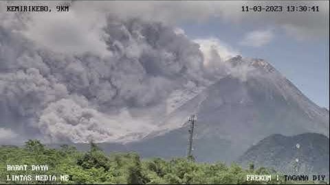 March 11, 2023, ~ Pyroclastic Flow ~ Mount Merapi, Indonesia ~ 13:20 Hours