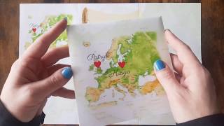 Nasiona Niezapominajki w personalizowanym opakowaniu z mapą Europy | Podziękowania dla Gości | Mapa Uczuć nr 2 video
