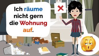 Learn German | separable verbs | Pronunciation of "auf","ab", "ein", "aus" | Listening comprehension