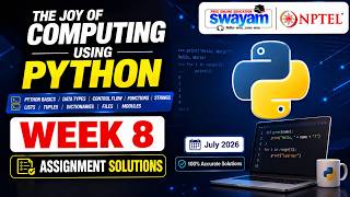 The Joy of Computing using Python Week 8 Assignment Answers 2026 | NPTEL July 2026 NPTEL Assignment