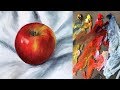 Oil Painting Basics Tutorial For Beginners | Realistic Apple