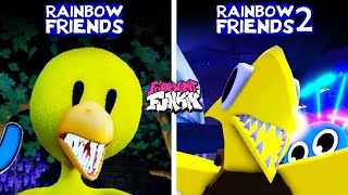 RAINBOW FRIENDS YELLOW OLD vs NEW - Friday Night Funkin&#39; (RAINBOW FRIENDS CHAPTER 2)