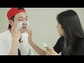 Korean girl applies peel off mask on guy’s face!!!Reborn