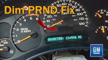 Repairing Dim PRND321 display in a Chevy gauge cluster