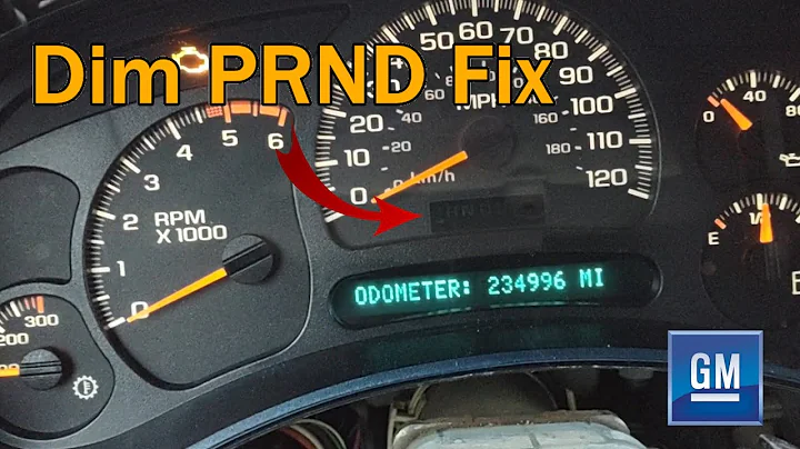 Repairing Dim PRND321 display in a Chevy gauge cluster