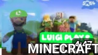 SMJ gaming luigi plays minecraft for the first time