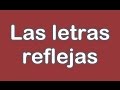 Grafologia: Letras reflejas