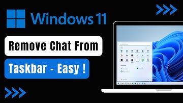 Windows 11 - How to Remove Chat from Taskbar !