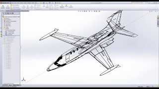 Convert 3-View Fuselage in Solid Works