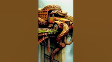 Nature Scenery🌴 and feel the sound🔊#amazon#old and #big#snake🐍#tree and #mountain🗻#nature🌿🍃#scenery🌴
