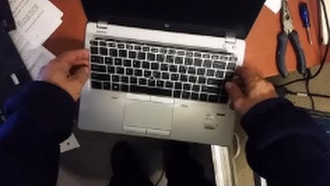 How To Replace A Laptop  Keyboard -  Step By Step - HP  EliteBook