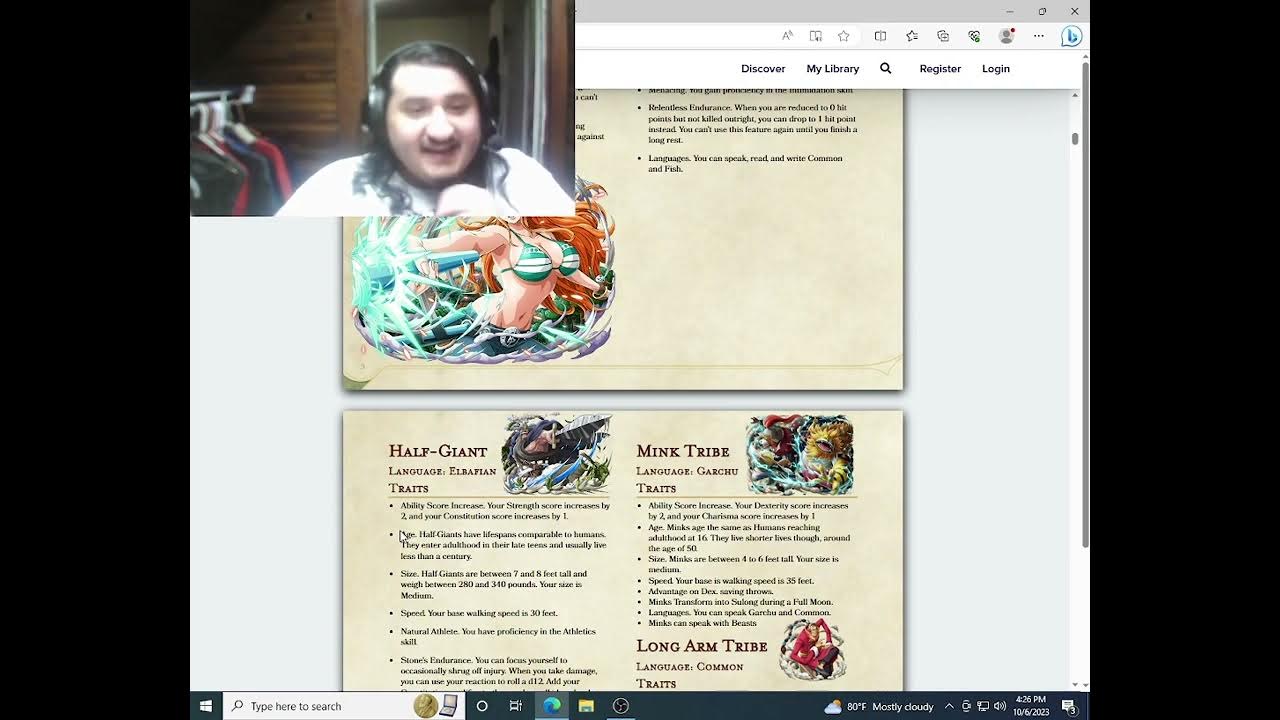 One Piece D&D Player's Handbook How To Make Your Own D&D Style TTRPG