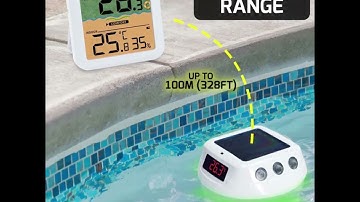 Wireless Solar-Powered Pool Thermometer #datalogger #pool #temperature