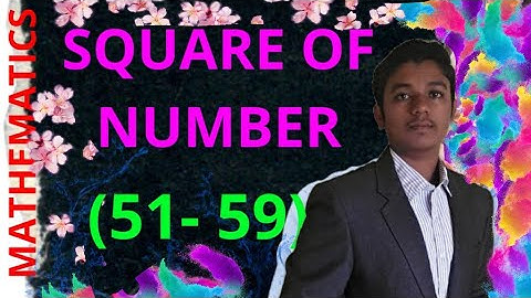 SQUARE OF NUMBER (51-59)//SPEED MATHS//EASY TRICK// MATHSPEDIA//MATHS TRICKS//