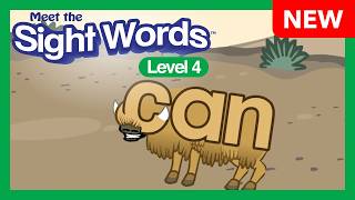 Meet the Sight Words Level 4 cαn (Written α form) | Preschool Prep Company