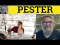 🔵 Pester - Vocabulary Builder 3 - ESL British English Pronunciation