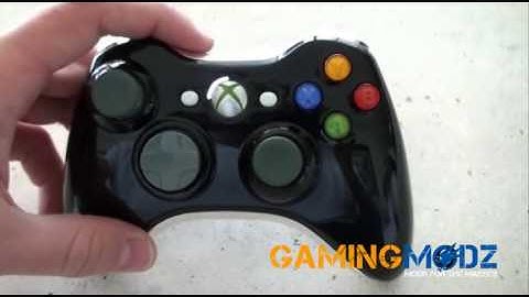 "Black with Chrome Inserts" Customized Xbox 360 Modded Controller