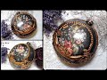 Flat bauble 🥀❤️ 🥀Decoupage tutorial