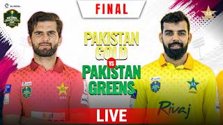 LIVE | Sparco Paints Pak Gold vs  Rivaj Pak Greens | Final Match | National Champions Cup | NA1T